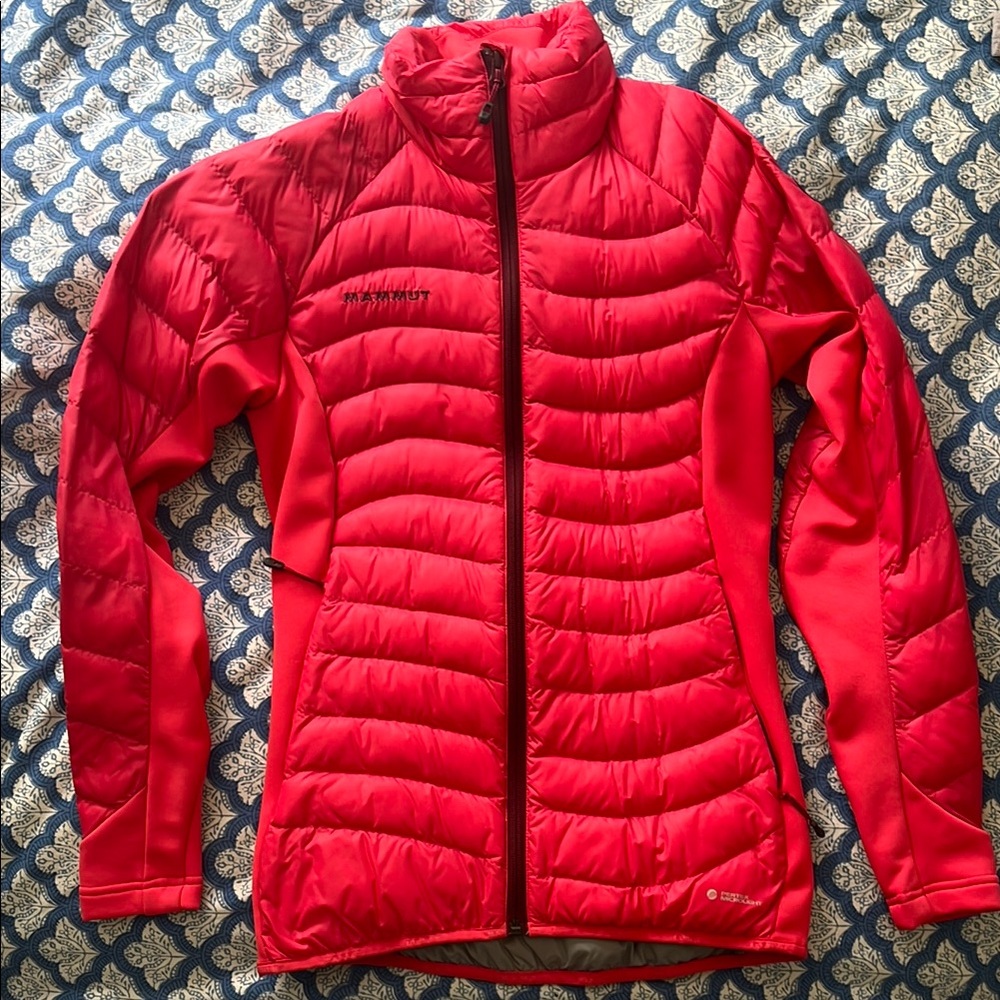 Mammut Red/Pink Microlight Down Puffer Jacket XS